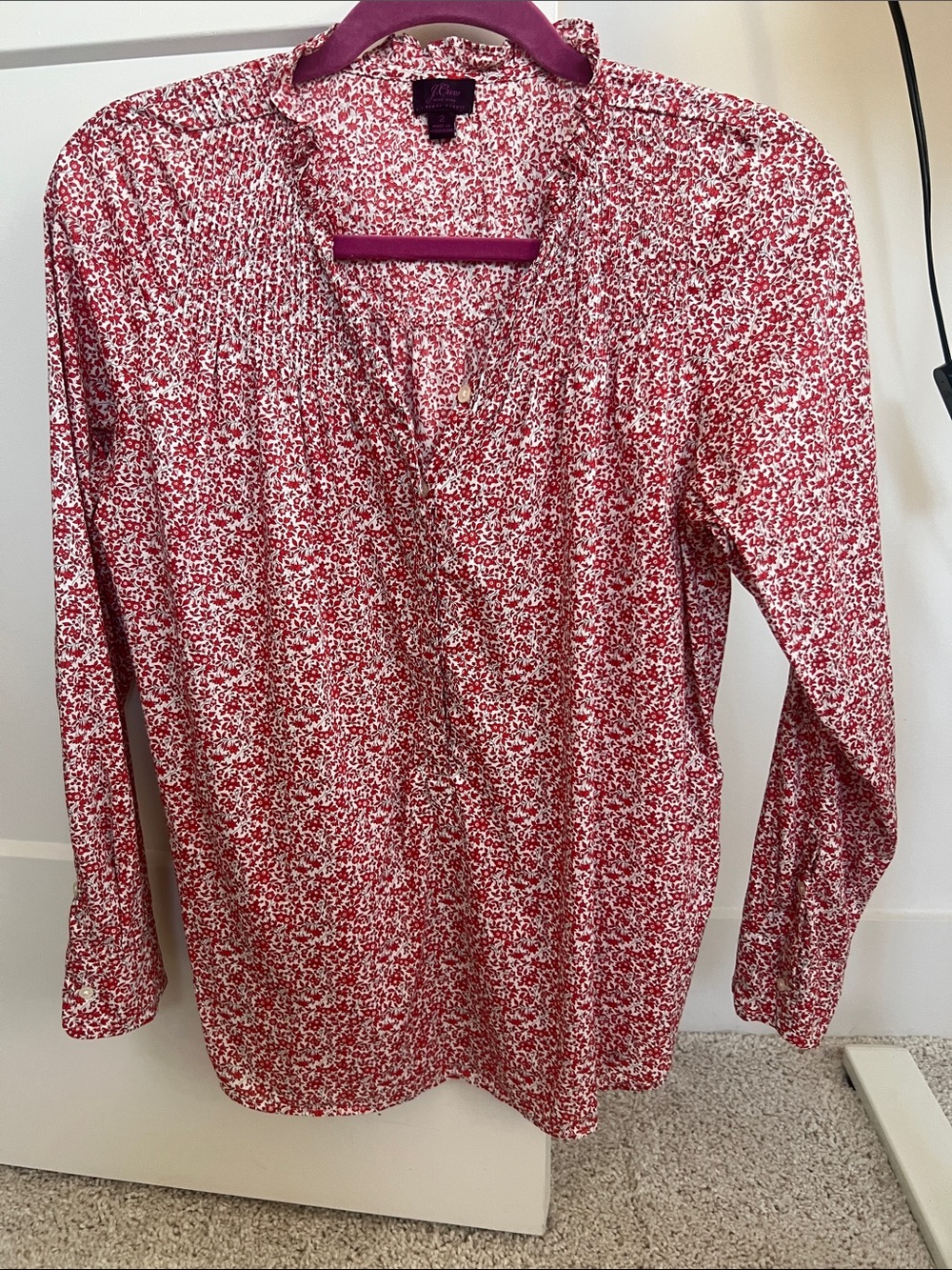 Jcrew x Liberty London floral blouse size 2
